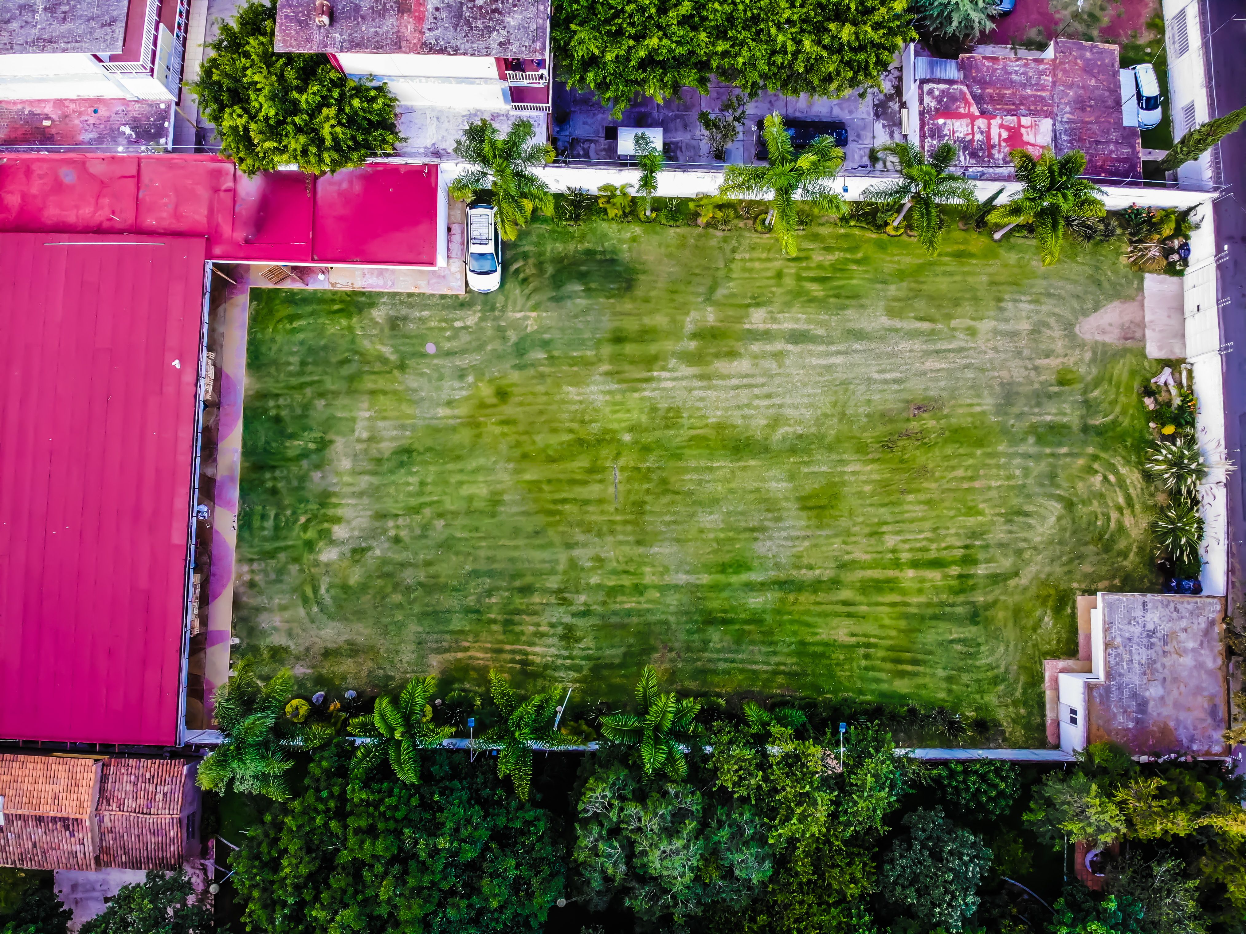 Vista aérea del salón de eventos Punto A